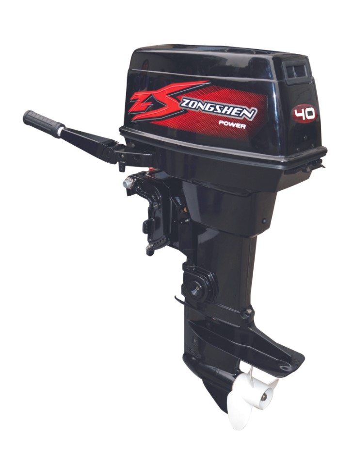 Купить 2х-тактный лодочный мотор ZONGSHEN T40BMS (руль+пульт)