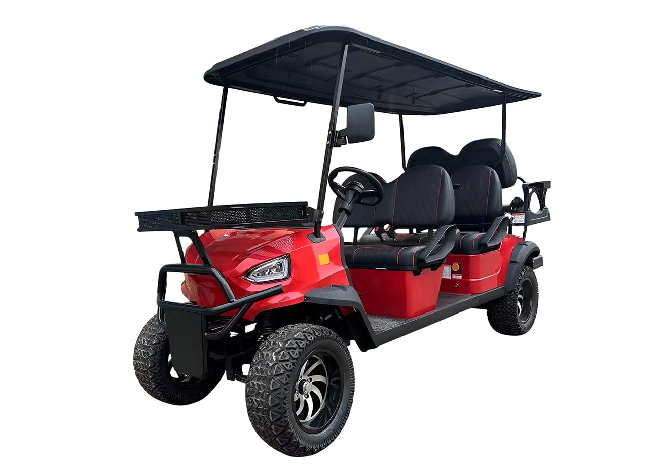 Купить Гольфкар GREENCAMEL Linhai A42L (4+2, 4kW AC, R14 литые) LUX lifted